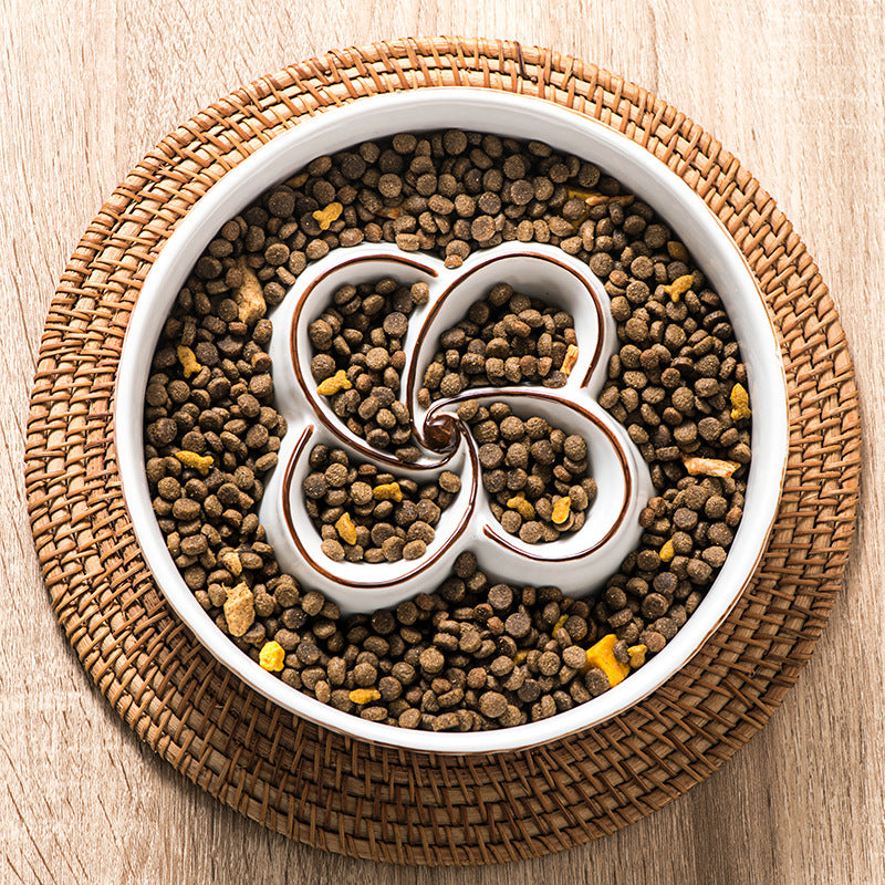 Non-Slip Ceramic Slow Feeder – Safe Eating for Pets