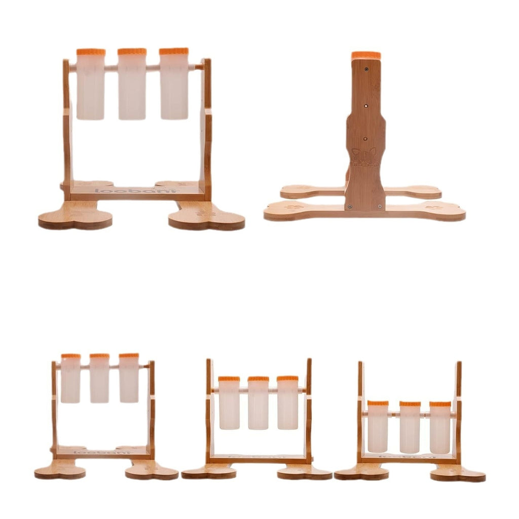 Wooden Dog Puzzle Toy – Interactive Snack Dispenser