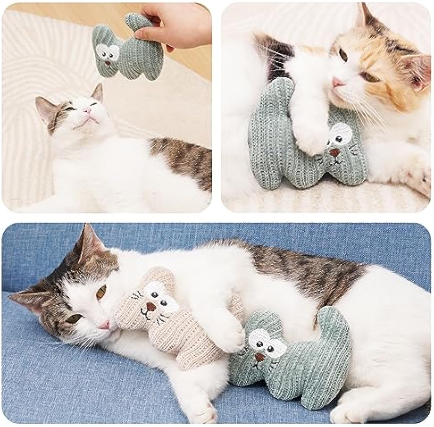 Catnip Cat Toy – Plush Rope Chew with Bell