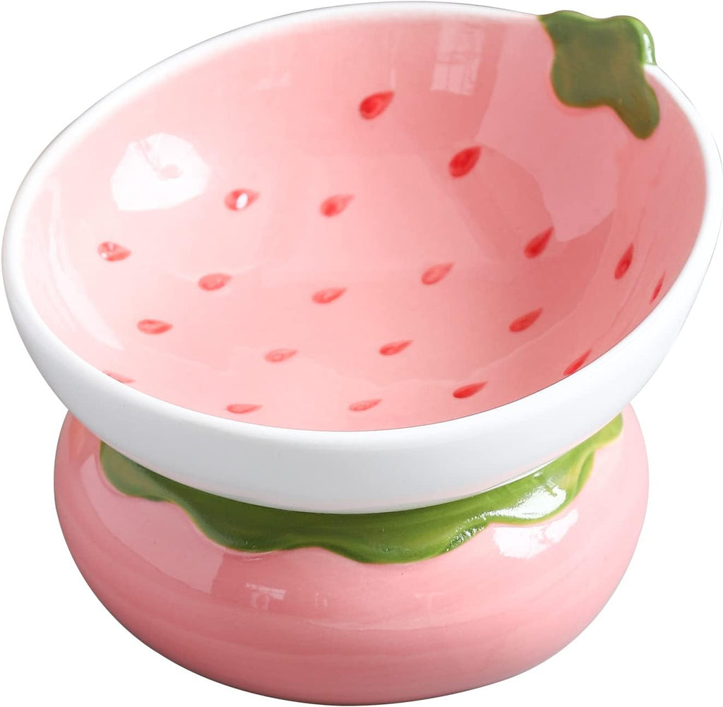 Ceramic Elevated Cat Bowl – Spine Friendly Feeding