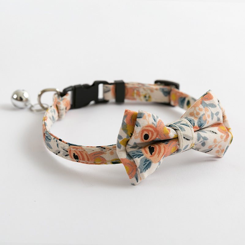 British Short Blue Cat Collar – Safety Buckle & Bell