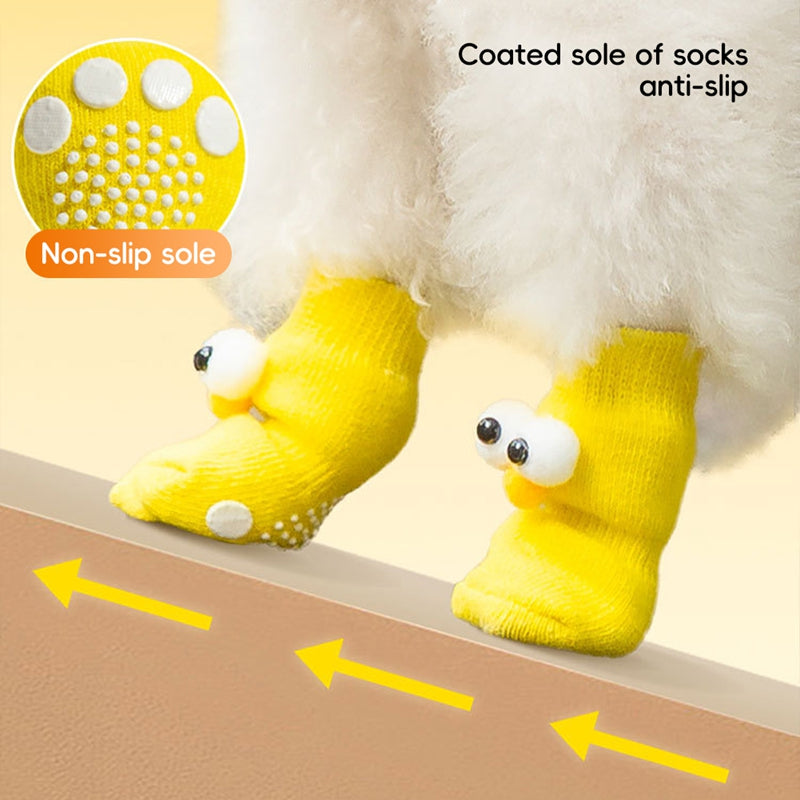 All-Season Dog Socks – Cute Big Eyes Design