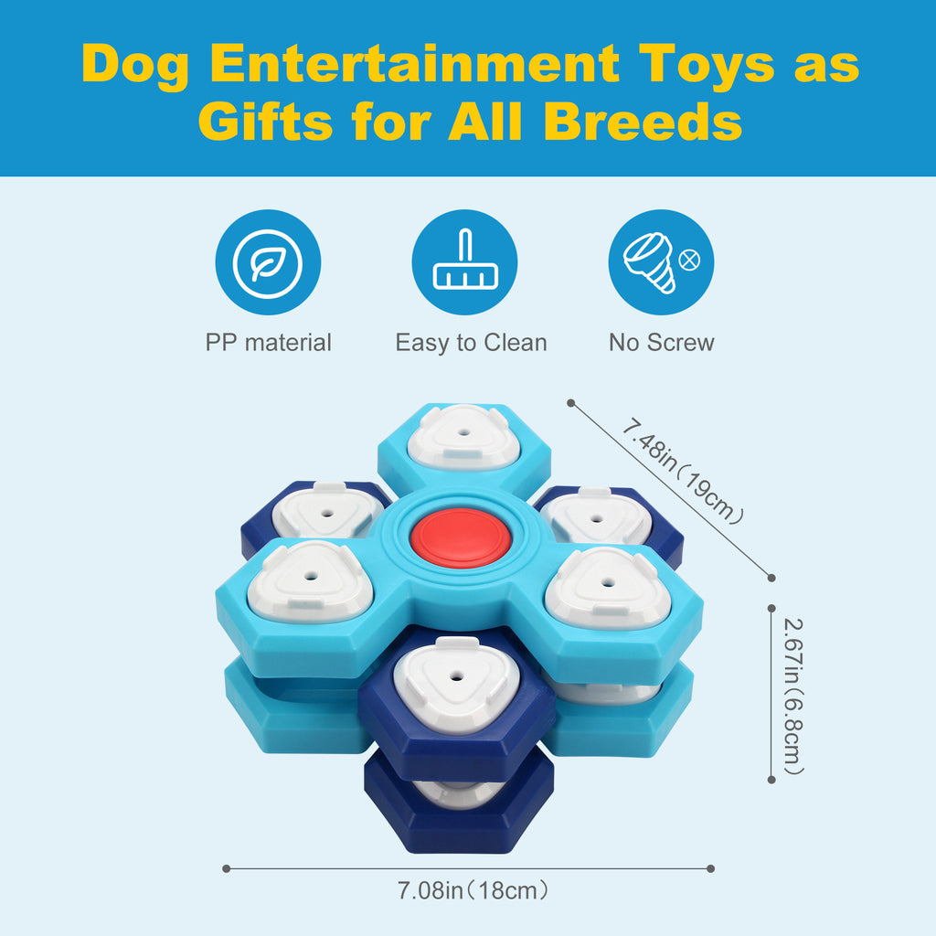 Interactive Dog Puzzle Toy – Treat Dispensing Brain Game