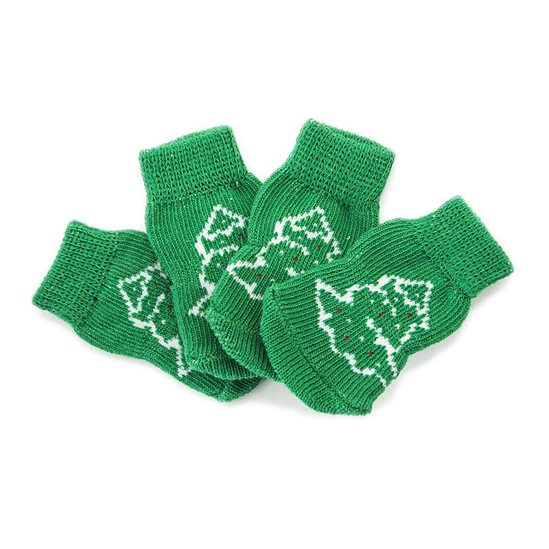 Non-Slip Cotton Dog Socks – Secure Grip