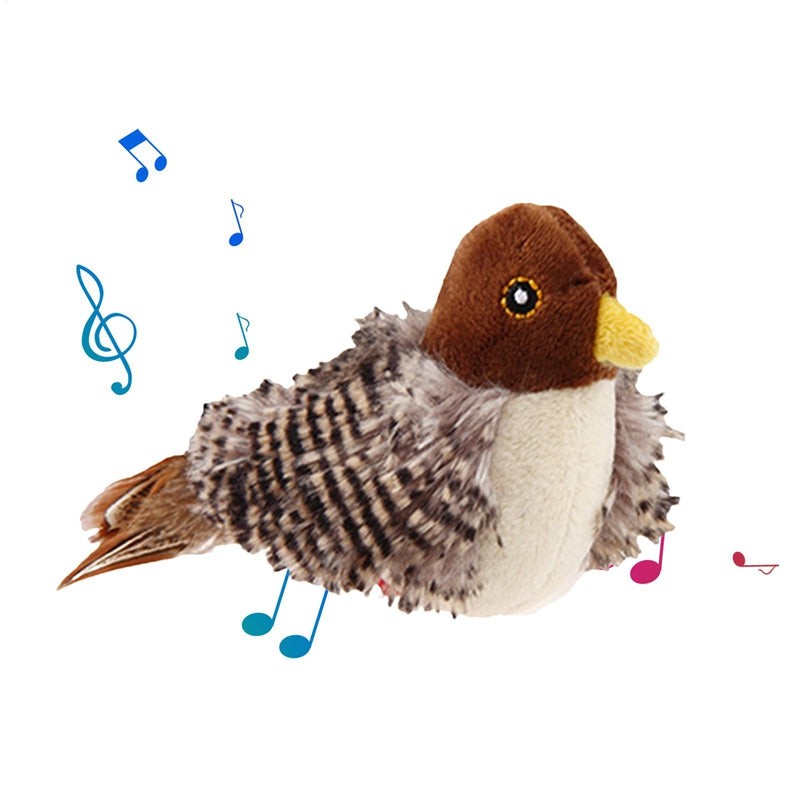 Electric Chirping Bird Cat Toy – Feather & Catnip