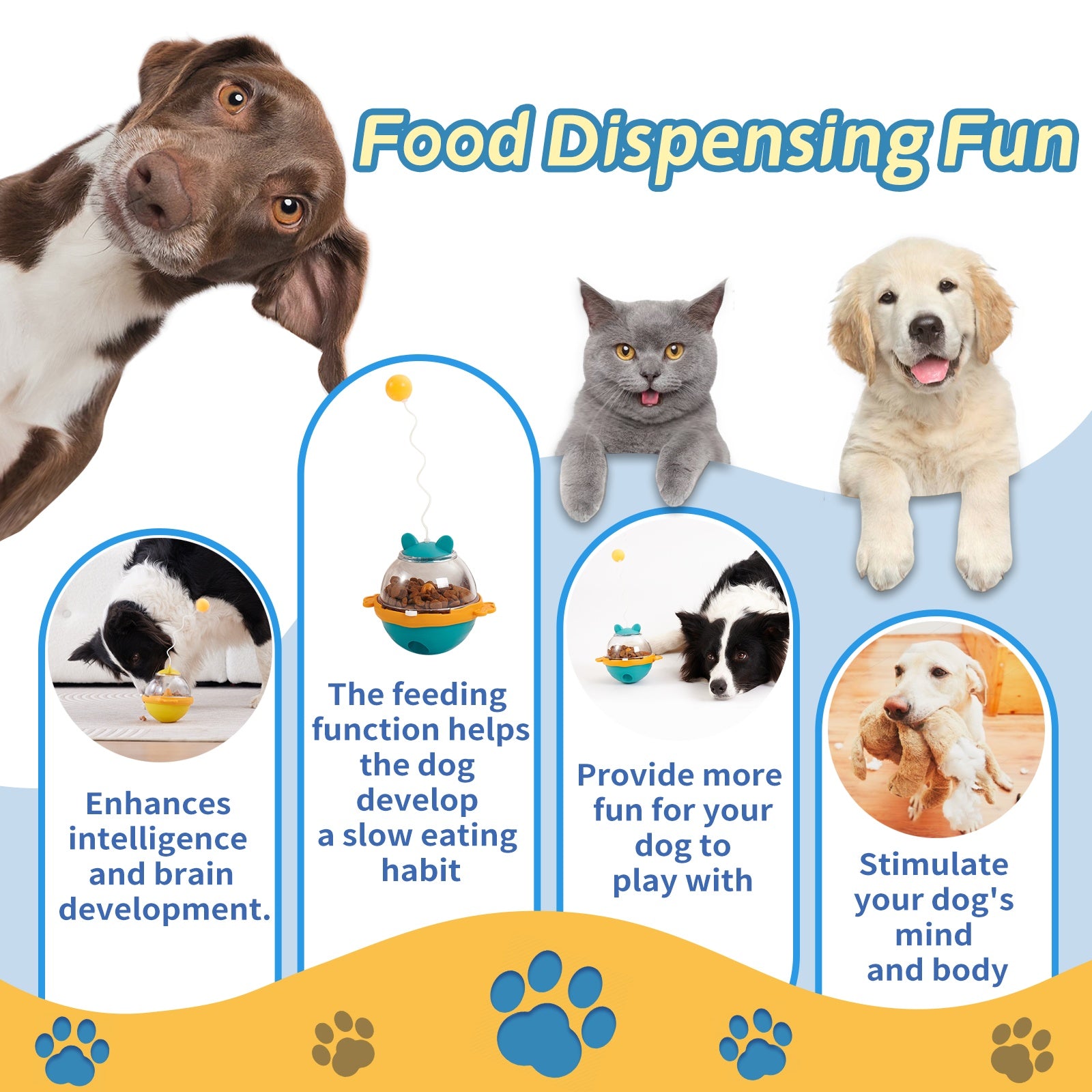 Guardians Tumbler Pet Toy – Treat Dispensing Ball