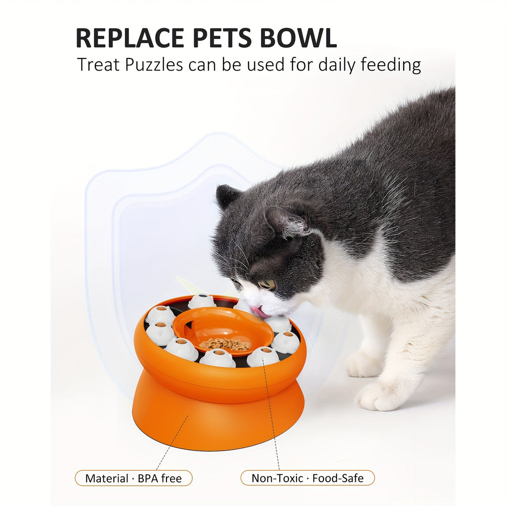 Interactive Cat Puzzle – Slow Feeder Treat Dispenser
