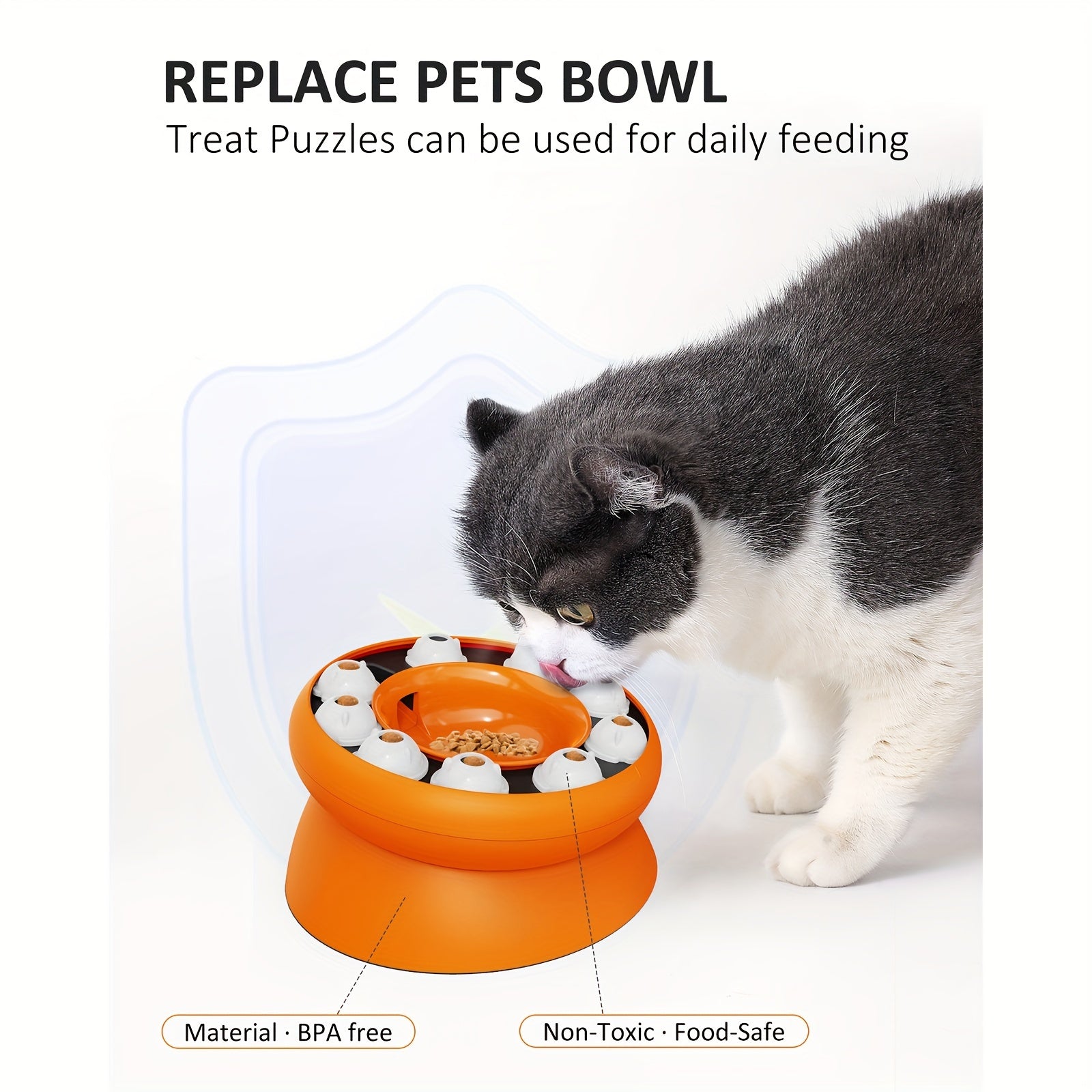 Interactive Cat Puzzle – Slow Feeder Treat Dispenser