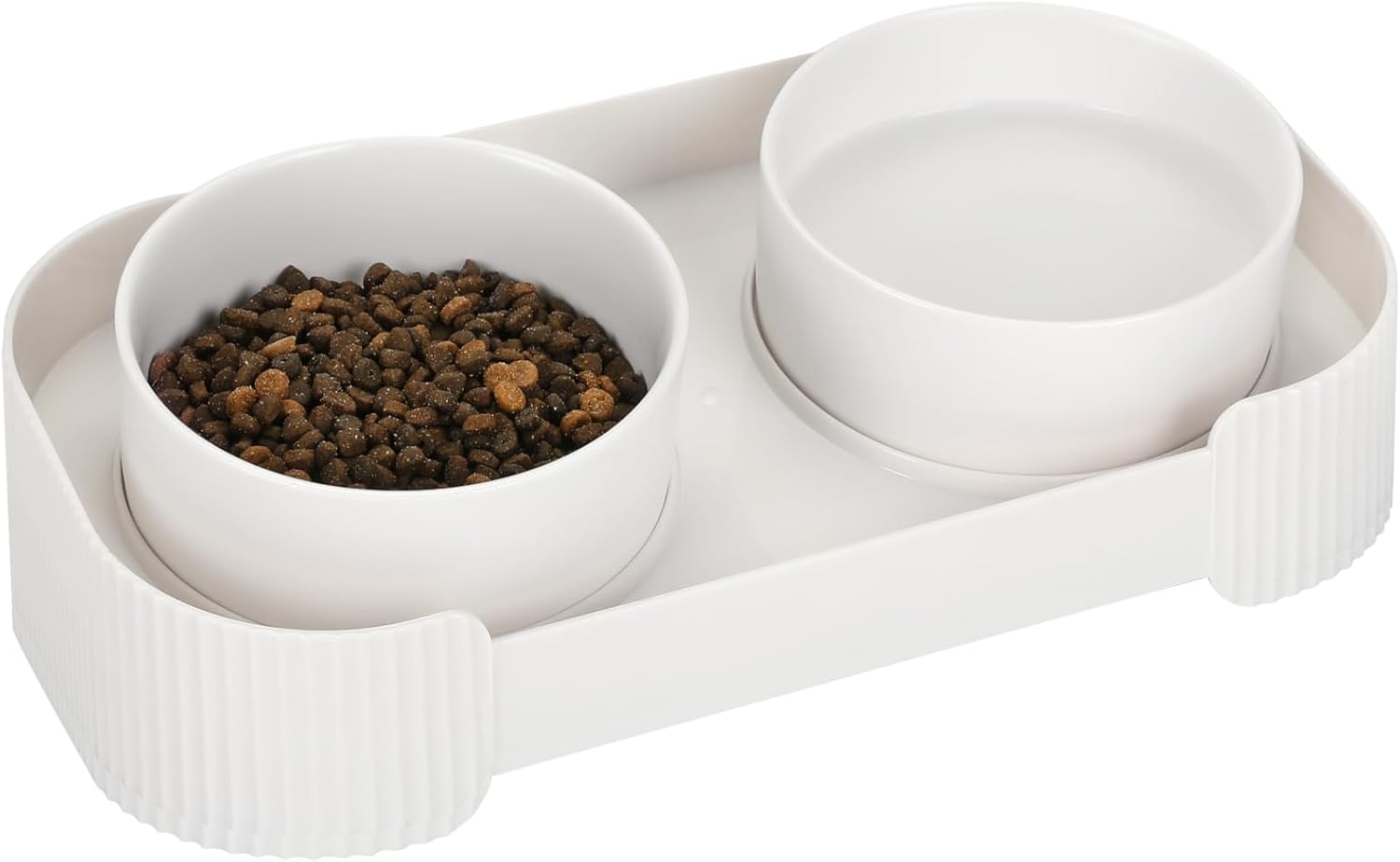 Ceramic Elevated Cat Bowls – Anti Vomit Feeding Set
