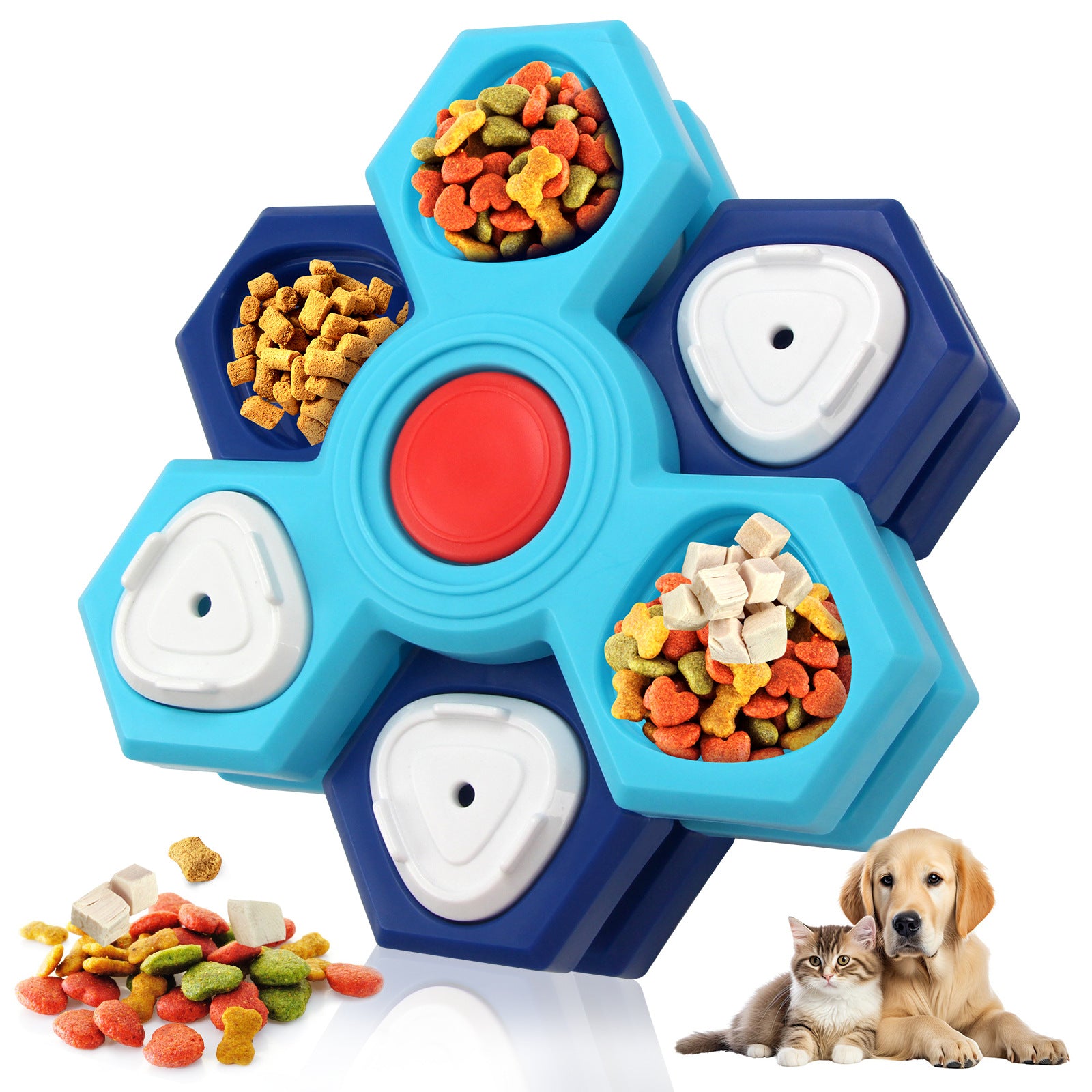 Interactive Dog Puzzle Toy – Treat Dispensing Brain Game