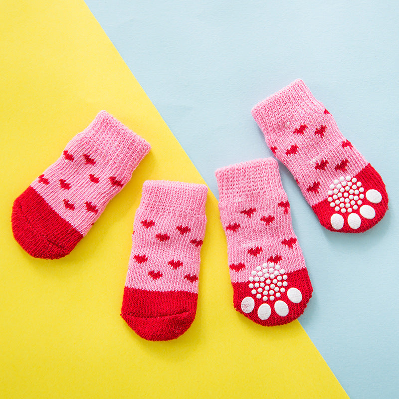 Non-Slip Bottom Pet Socks – Secure Paw Grip