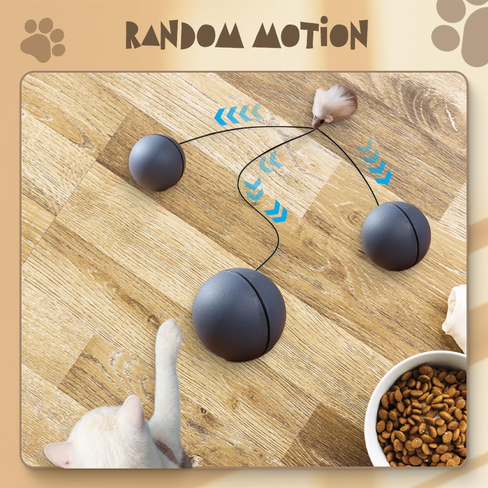 Interactive Cat Ball Toy – Automatic Smart Rolling