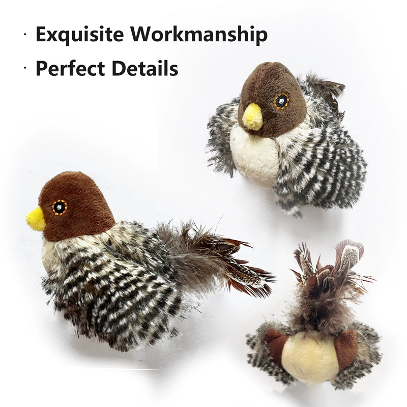 Electric Chirping Bird Cat Toy – Feather & Catnip