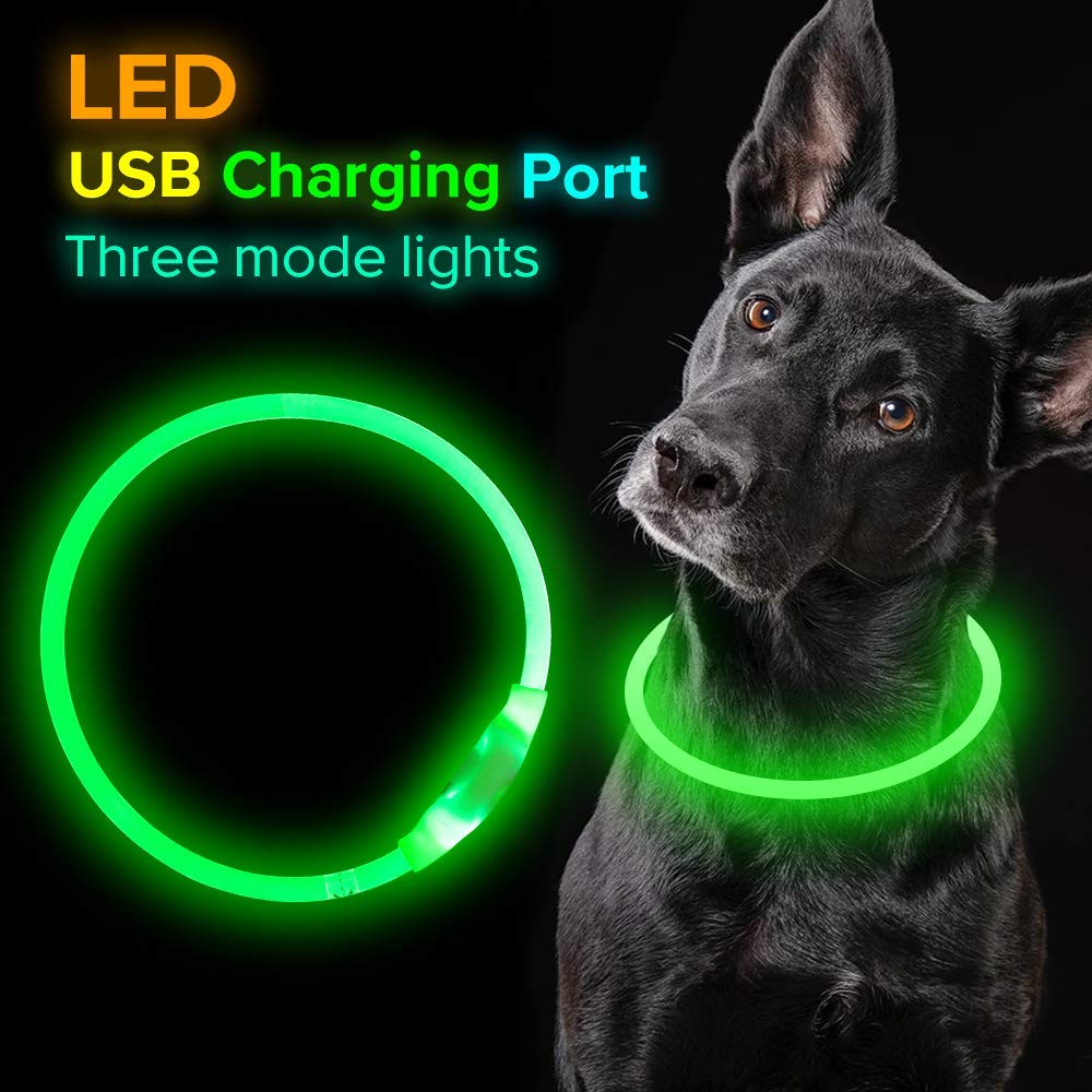 USB Rechargeable Luminous Dog Collar Light