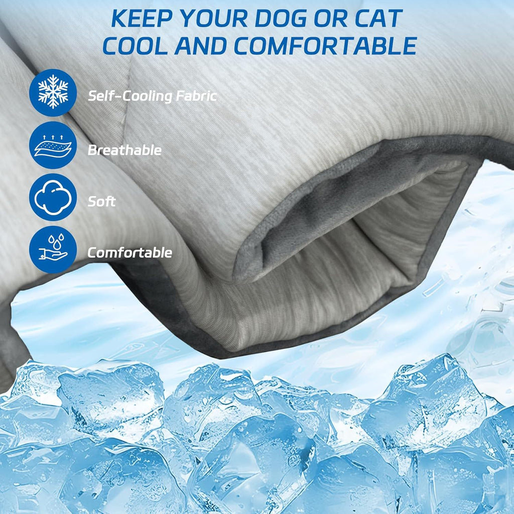 Pet Cooling Mat – Portable Machine Washable Blanket