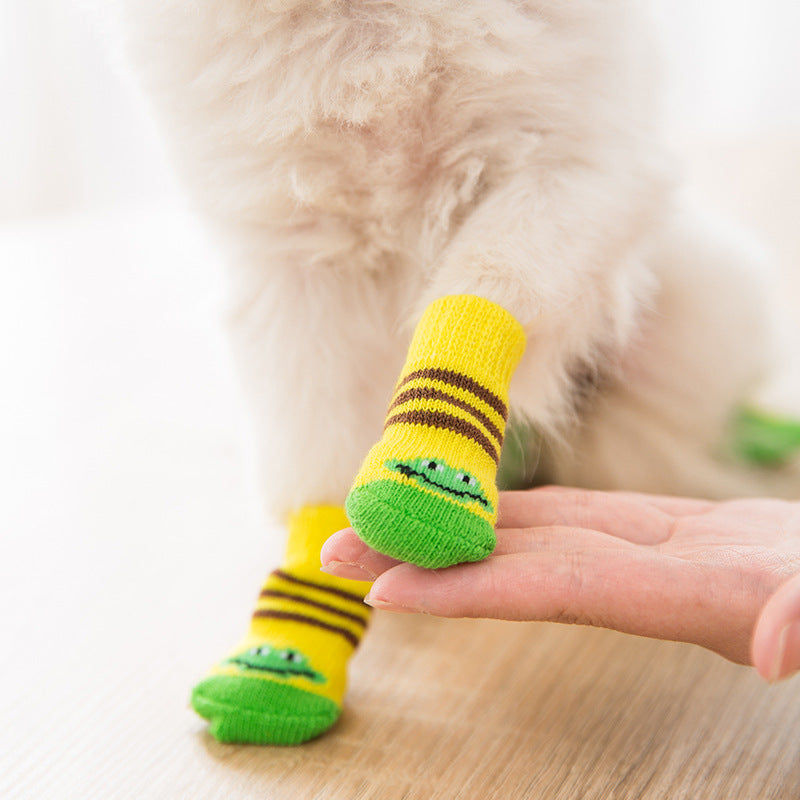 Non-Slip Bottom Pet Socks – Secure Paw Grip