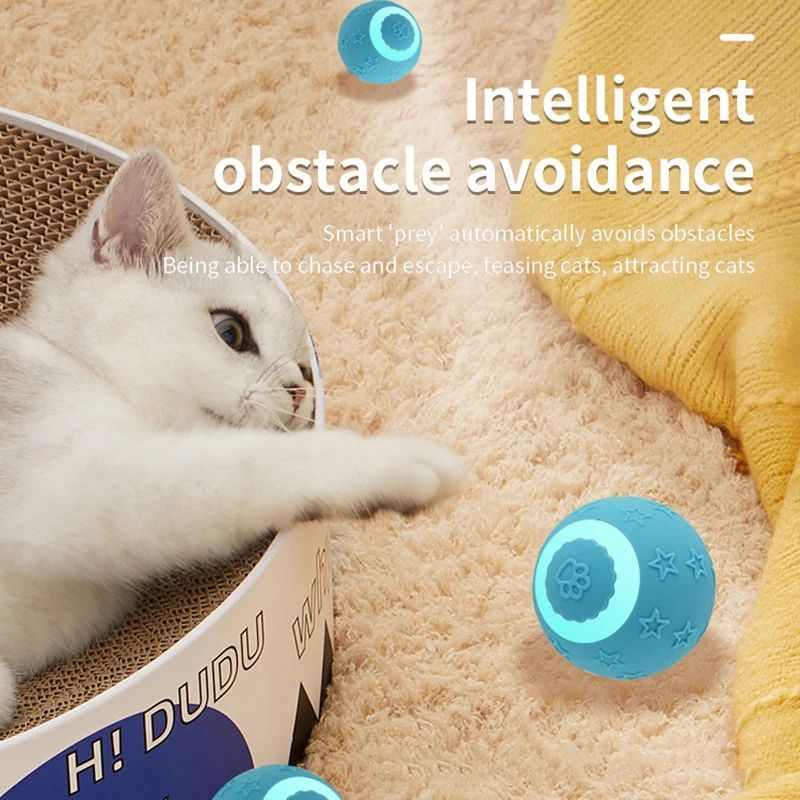 Smart Cat Ball Toy – Rechargeable 2 Modes