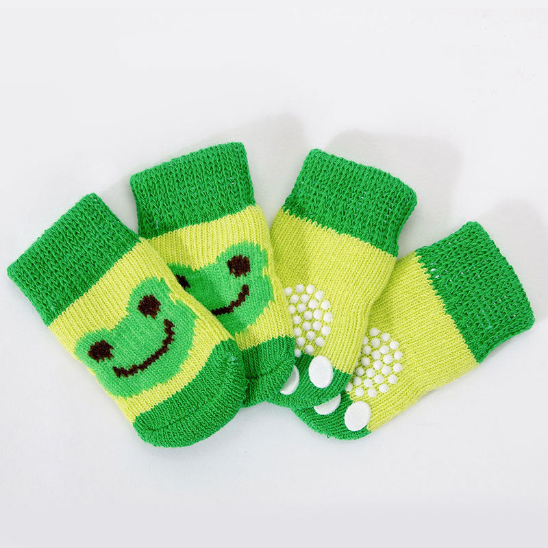 Non-Slip Bottom Pet Socks – Secure Paw Grip