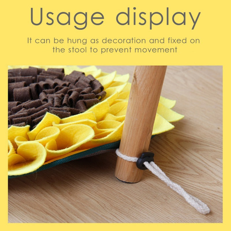 Sunflower Snuffle Mat – Fun Nosework for Happy Dogs