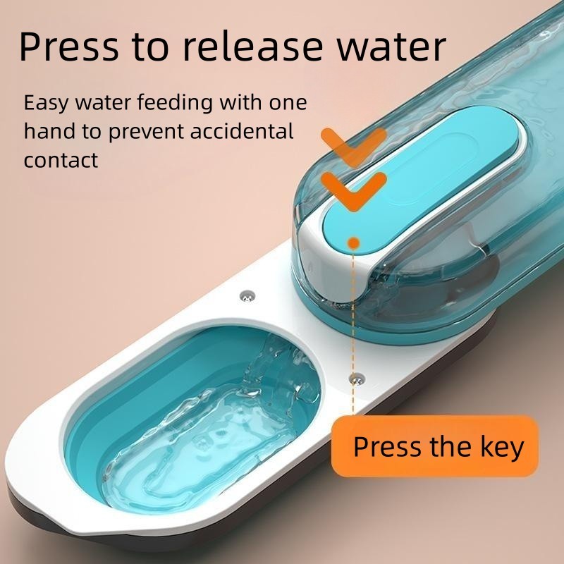 Portable Dog Water Bottle for Outdoor Walks – Foldable Travel Drinking Bowl
