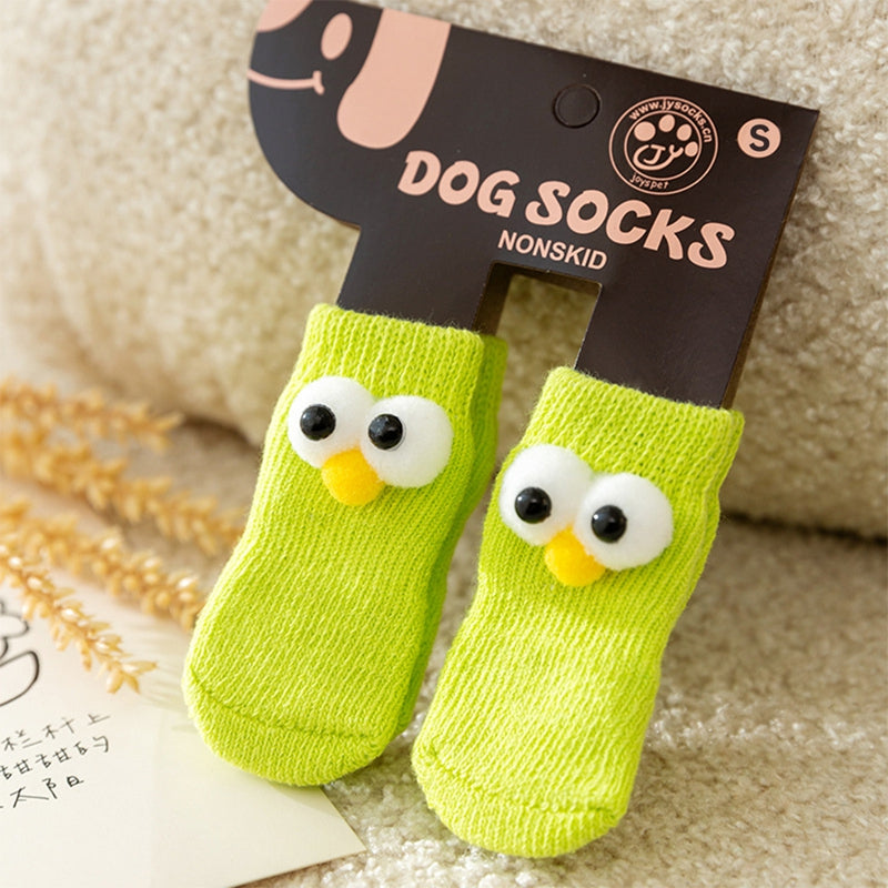 All-Season Dog Socks – Cute Big Eyes Design