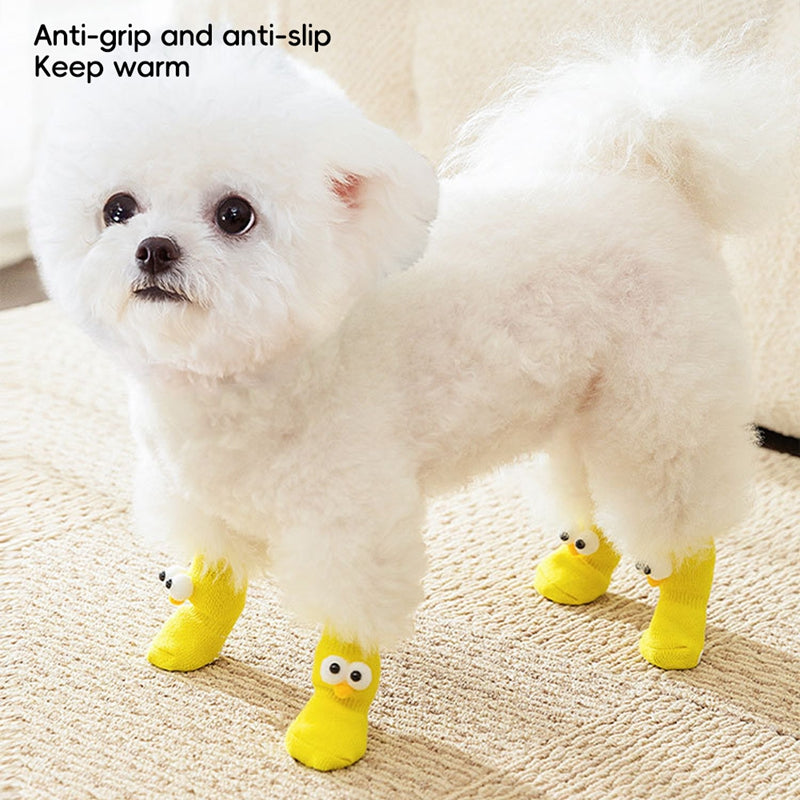 All-Season Dog Socks – Cute Big Eyes Design