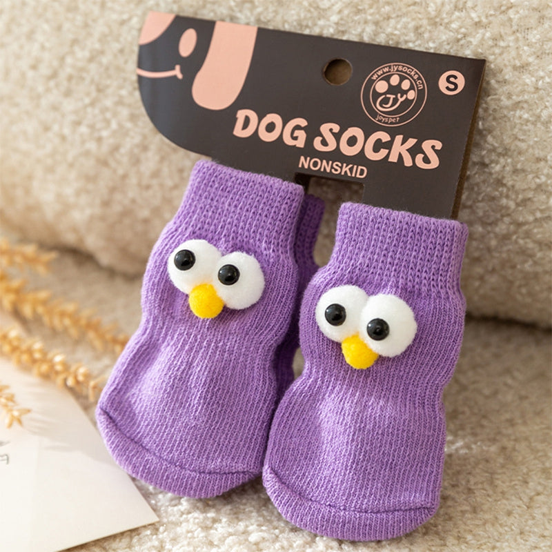 All-Season Dog Socks – Cute Big Eyes Design