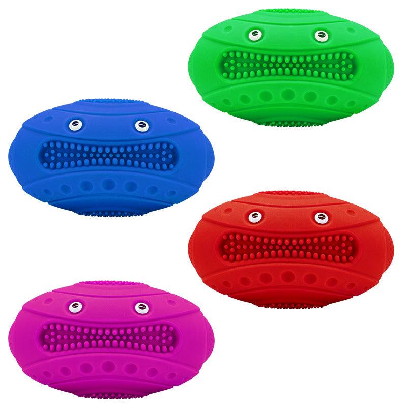 Frog Rugby Dog Toy – Floating Water Squeaky Fun