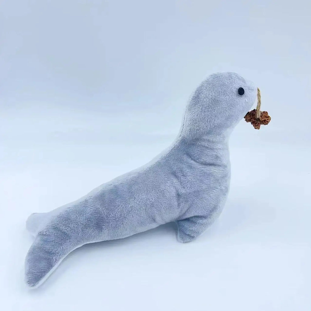 Cat Sea Lion Plush Toy – Catnip Bell Fun