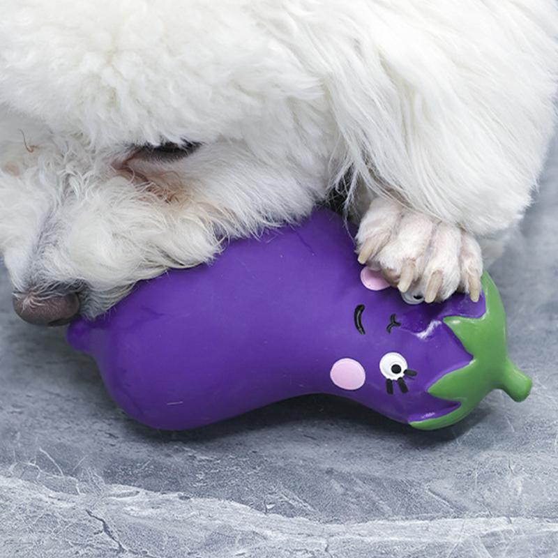 Cute Vegetable Dog Chew Toy – Cartoon Latex Teether