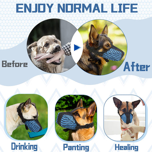 Air Mesh Dog Muzzle – Breathable & Secure