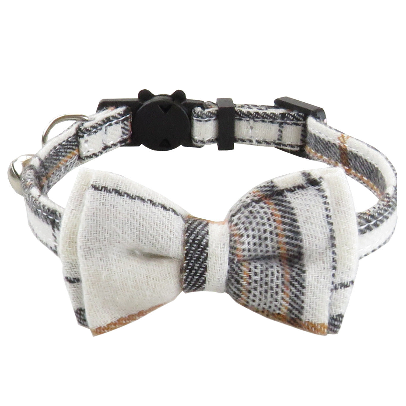 Plaid Bow Tie pet Collar – Adjustable Breakaway Design