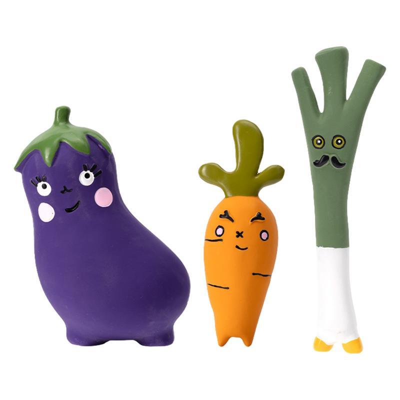 Cute Vegetable Dog Chew Toy – Cartoon Latex Teether