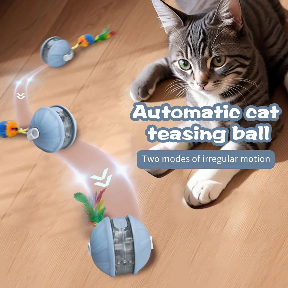 Interactive Cat Ball Toy – Automatic Rolling Fun
