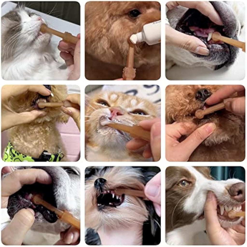 360° Silicone Pet Toothbrush for Easy Dental Care