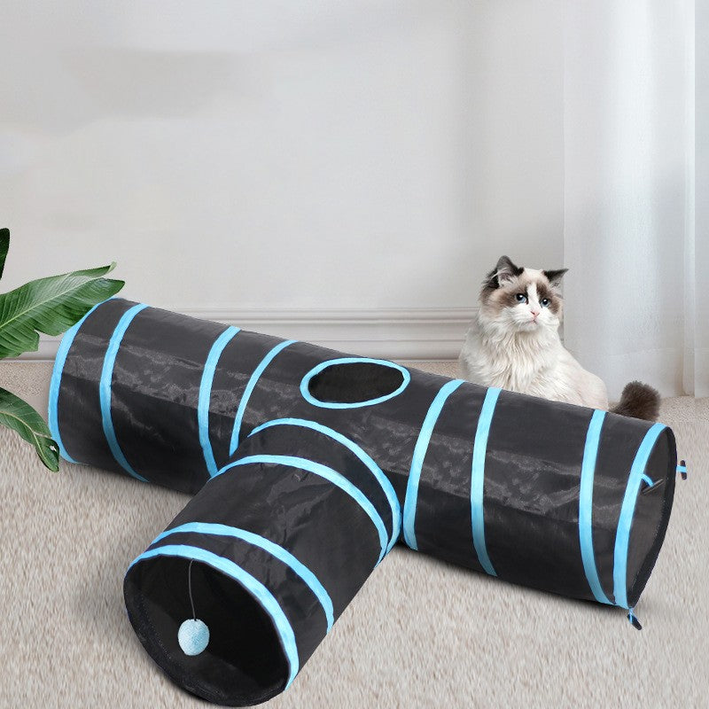 Foldable Cat Tunnel – Climbing Path Play Toy