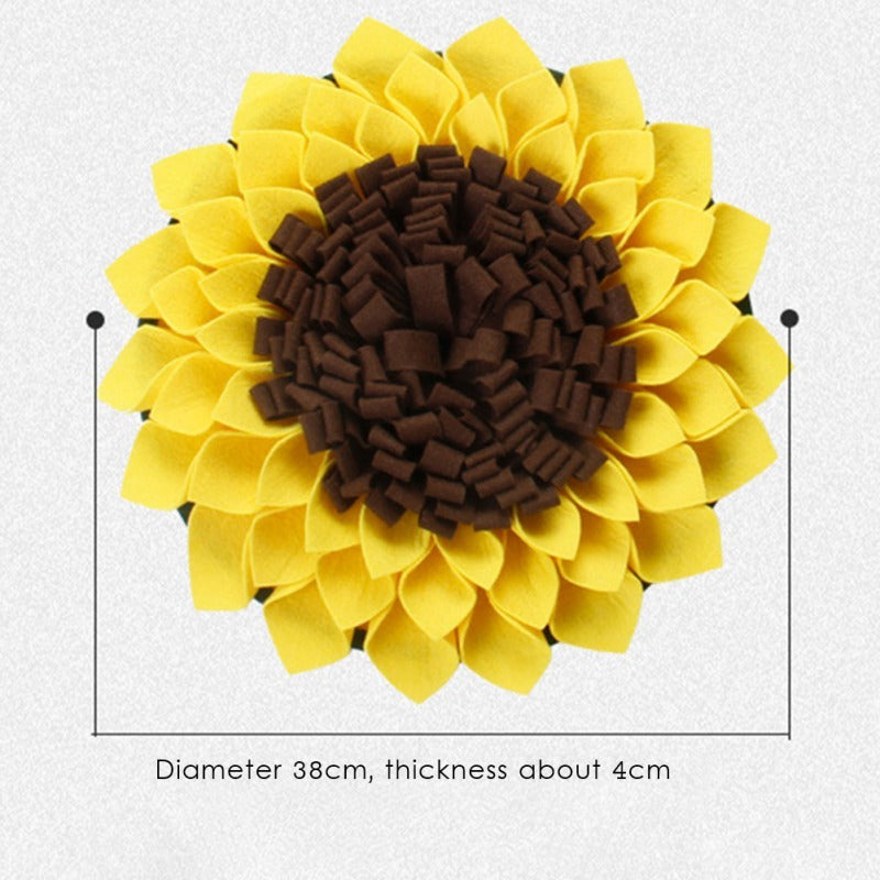 Sunflower Snuffle Mat – Fun Nosework for Happy Dogs