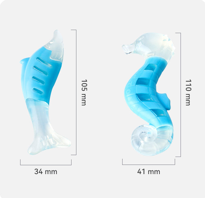 PU Nylon Dog Chew Toy – Seahorse & Tuna Set