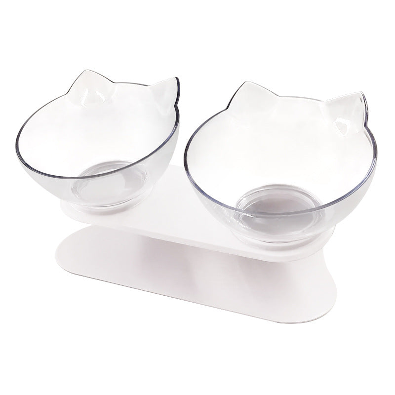 Tilted Raised Cat Bowl – Anti Vomit Feeding Dish