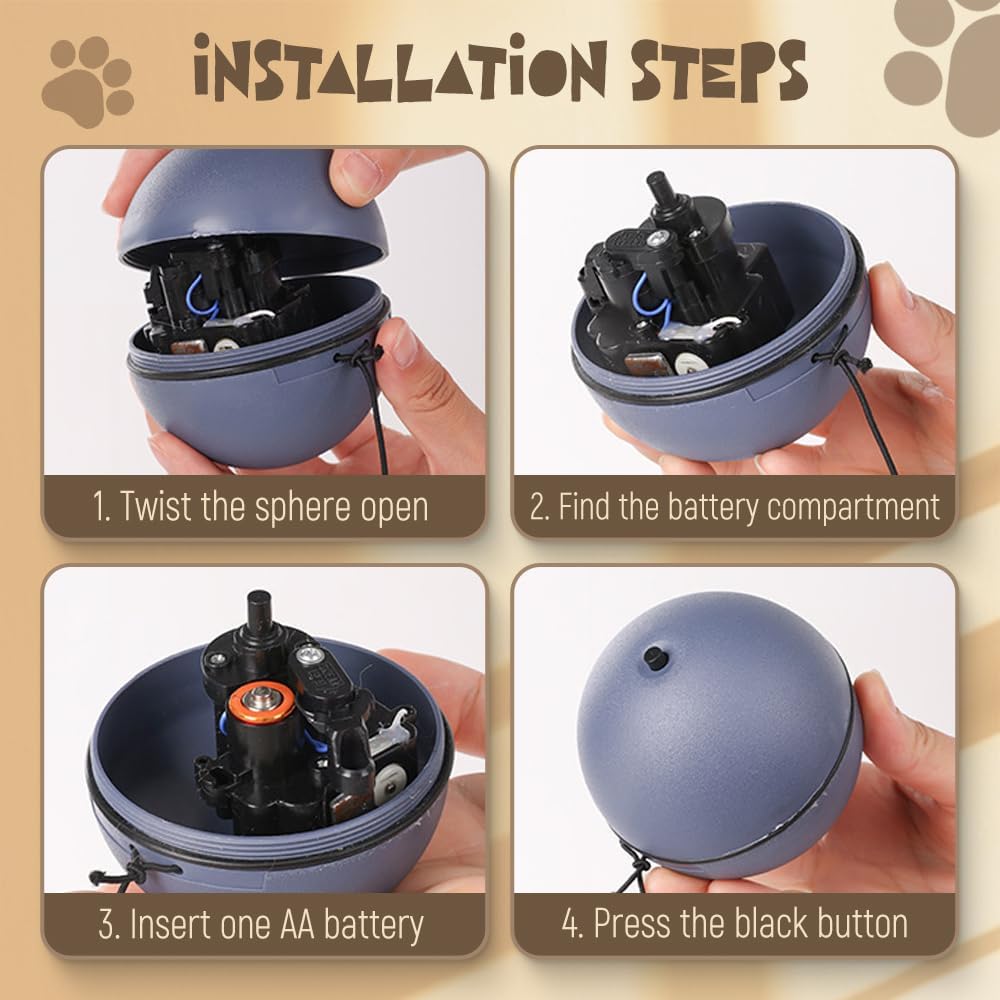 Interactive Cat Ball Toy – Automatic Smart Rolling