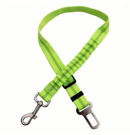 Adjustable Dog Seat Belt – Reflective Elastic Harness