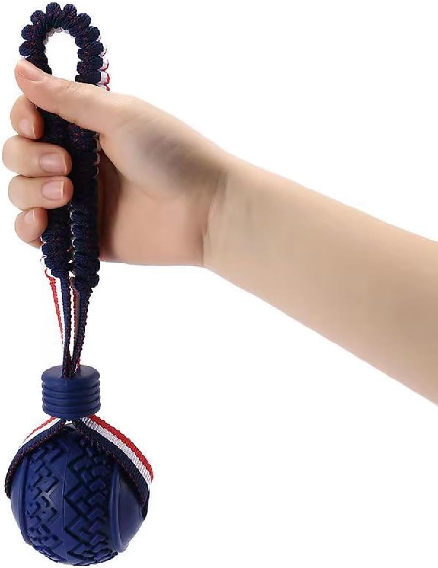 Dog Ball with Rope – Tough Tug Toy