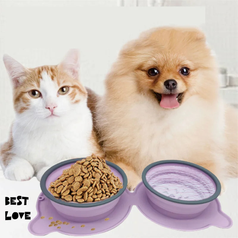 Foldable Pet Bowl – Non-Slip Travel Feeding Bowl