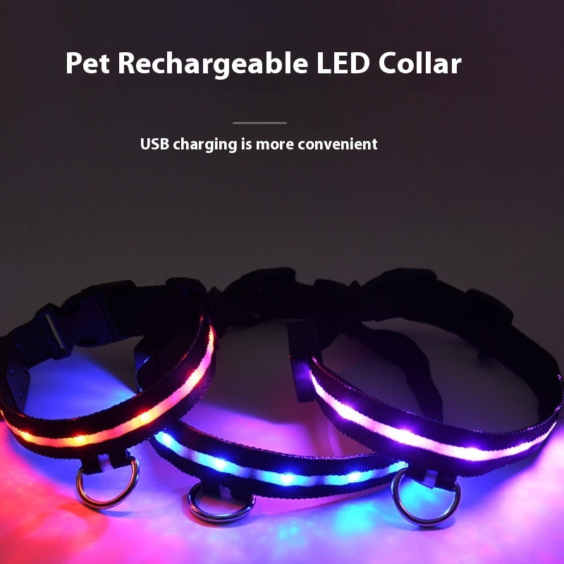 LED Color Luminous Dog Collar – Walking Light