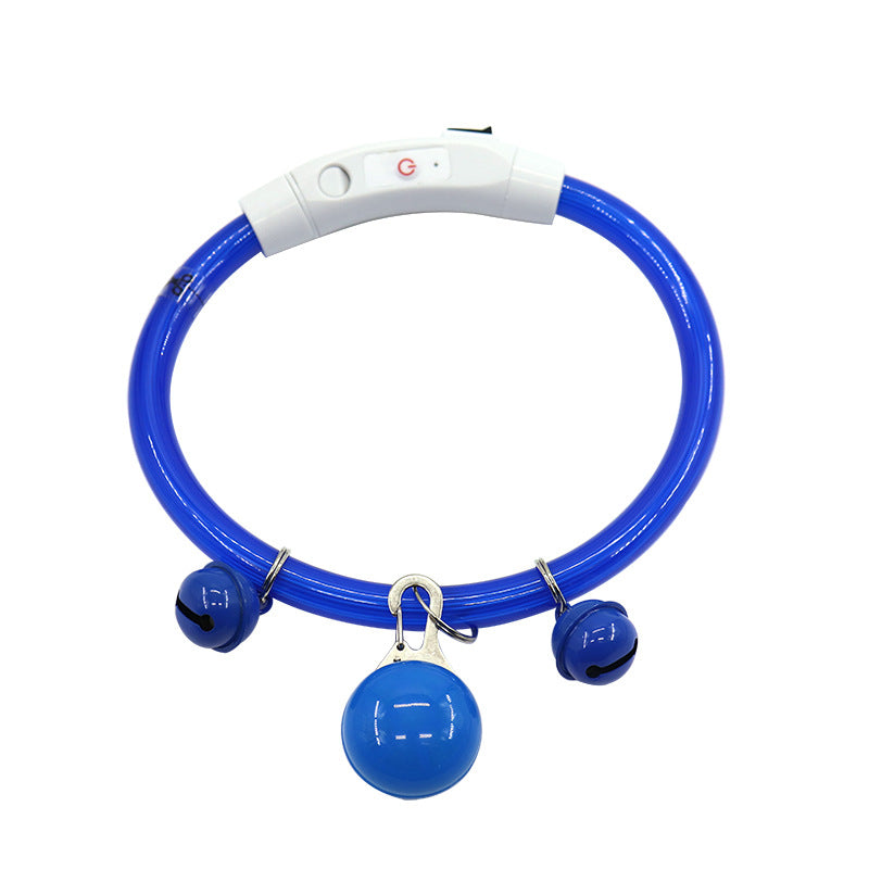 Shiny Luminous Dog Collar – Night Walking Light