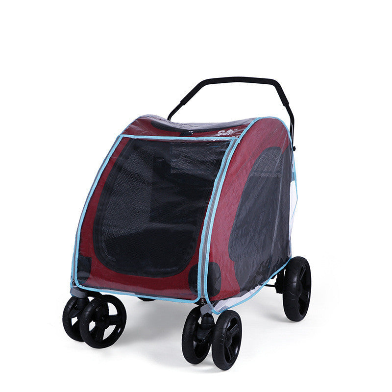 Dog & Cat Stroller Raincoat – Wind & Rain Protection for Pets