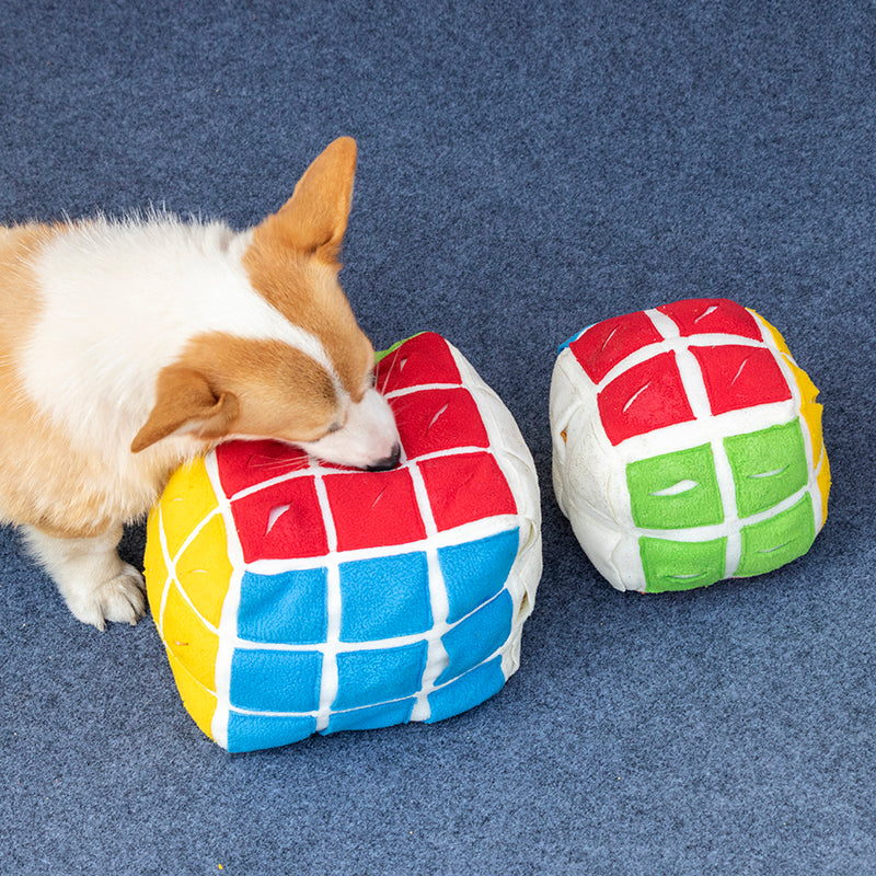 Rubik’s Cube Pet Puzzle – Sniffing Treat Toy