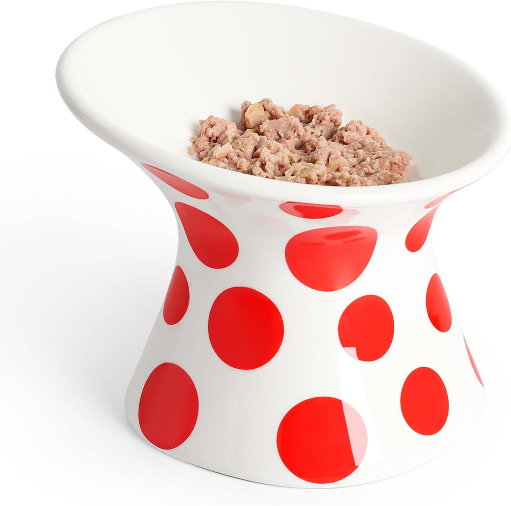 Extra Wide Raised Cat Bowl – Whisker Stress Free