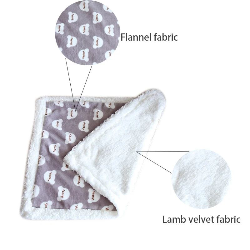 Thick Lamb Fleece Pet Blanket – Soft Winter Dog Cat Cushion
