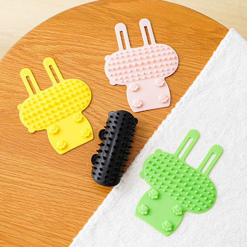 Self-Cleaning Cat Corner Scratcher and Hair Removal Brush
